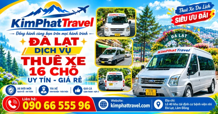Bang Gia Thue Xe 16 Cho TPHCM